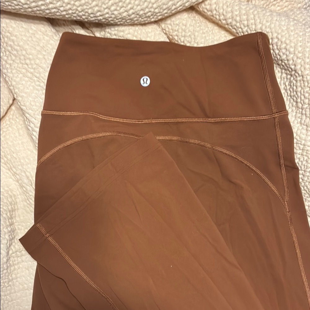 Lululemon Athletica Brown Flare Pants High-Rise Stretch